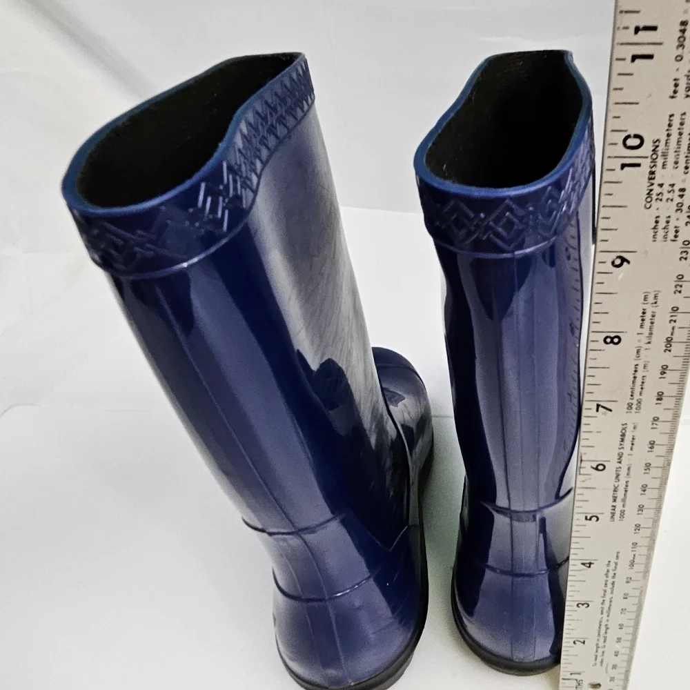 UGG Australia Rubber Rain Boots Waterproof Outdoor‎ Blue Size 6 Women's 1014452